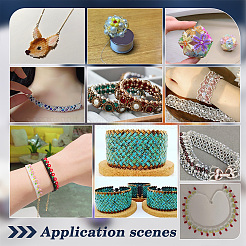 2 рулон ниток для бисероплетения из полиэстера со специальным покрытием 2 цветов OCOR-NB0002-05