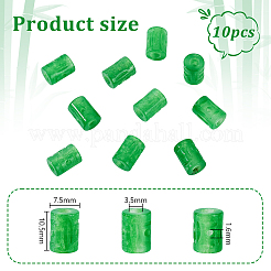 10 шт. бусины из натурального нефрита (кварцитовый нефрит) G-GA0001-88