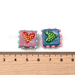 Эмалевые бусины ручной работы в технике лэмпворк&nbsp;LAMP-S079-09