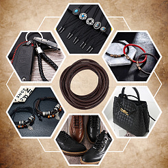 5-метровый плетеный кожаный шнур с сердечником WL-BBC0001-01C-01