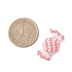 Подвески-конфеты из стеклянных бусин&nbsp;PALLOY-MZ00982-01