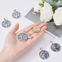 Имитация смолы / оболочка пауа / подвеска в виде ушка&nbsp;RESI-S376-24