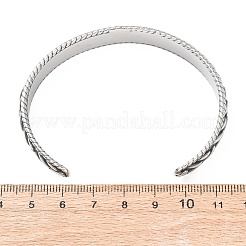 Ретро-браслеты-манжеты из хирургической нержавеющей стали 316&nbsp;BJEW-C142-14C-AS