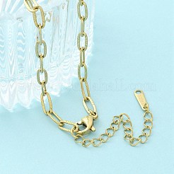 Браслеты из звеньевой цепи из нержавеющей стали 304 BJEW-C084-06G