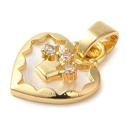 Латунные микро проложить кубического циркония подвески&nbsp;KK-M099-02G