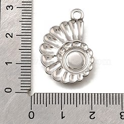 Подвески из натуральной белой ракушки из нержавеющей стали 304&nbsp;STAS-C122-21C-02P