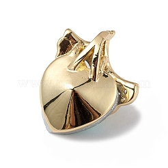 Настоящие 18-каратные позолоченные подвески из латуни с микропаве из прозрачного кубического циркония KK-C015-24G-02