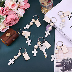 Подвески из дерева и сплава с эмалью для крещения&nbsp;KEYC-CA00006