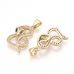 Латунные микро проложить кубического циркония подвески&nbsp;KK-T070-56G