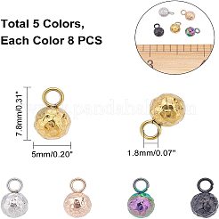 40 шт. 5-х цветные подвески из нержавеющей стали 304 STAS-UN0026-56