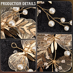 Сплав с пластиковыми перламутровыми украшениями&nbsp;FIND-WH20030-11C-G