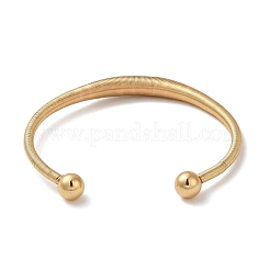 Открытый браслет-манжета из нержавеющей стали 304&nbsp;LS-BJEW-D021-01B-G