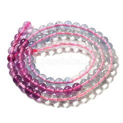 Нити натуральных флюоритовых бусин градиентного цвета G-Z047-C02-04