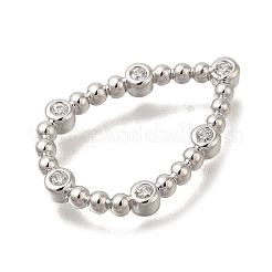 Стойка покрытие латунь прозрачный кубический цирконий соединительные кольца&nbsp;KK-I716-26P-03