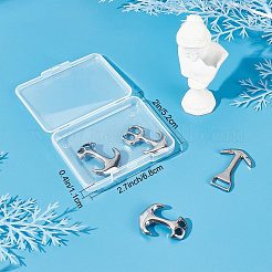 6 шт. 3 стиля застежек-крючков из нержавеющей стали 304 STAS-SC0004-36