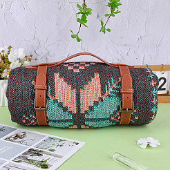 Искусственная кожа с ремешком для коврика для йоги из сплава&nbsp;AJEW-CL0001-99B-02