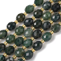 Природные моховой агат бисер нитей G-F809-A29-01