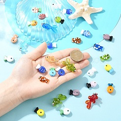 10шт ручной работы бусины лэмпворк&nbsp;LAMP-YW0001-99