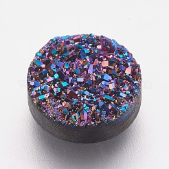 Смола имитация друзы кварцевые кабошоны&nbsp;RESI-E013-03-10mm