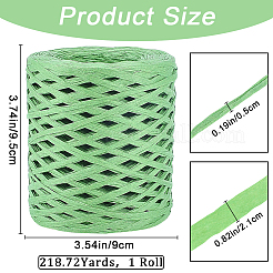 Лента из бумаги рафия длиной 200 м.&nbsp;OCOR-WH20003-02A