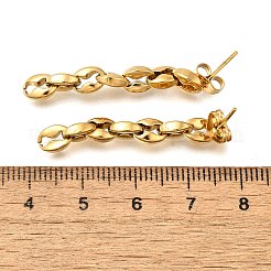 Серьги-гвоздики из нержавеющей стали 304 для женщин&nbsp;EJEW-A129-04G