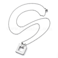 Ожерелья из нержавеющей стали 304 в форме сердца и квадратной урны для пепла STAS-Z106-07P