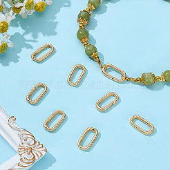 8 шт. латунные пружинные кольца-затворы KK-ME0003-20