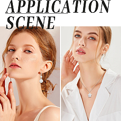 30 шт. латунные плоские приклеиваемые скобы KK-SC0005-43