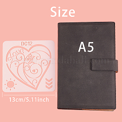 Сердечная тема пластиковый рисунок трафареты шаблоны DIY-GF0001-07
