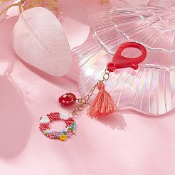 Ручной работы ткацкий станок узор бисер кулон украшения&nbsp;HJEW-MZ00008