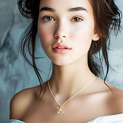 Подвески из кубического циркония с покрытием из латуни&nbsp;KK-DR0001-51