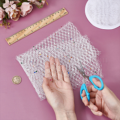 Полиэфирная сетчатая ткань из тюля&nbsp;DIY-WH0740-22A