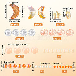 Прозрачные стеклянные бусины смешанного стиля GLAA-SC0002-17B