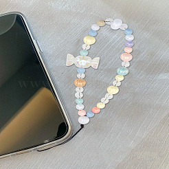 1 шт. пластиковые цветные мобильные ремешки&nbsp;HJEW-LP0002-21