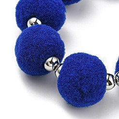 Универсальный ремешок для телефона с плюшевым шариком на запястье&nbsp;LS-HJEW-Q011-01E-P