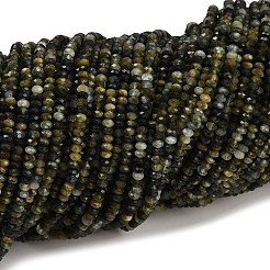 Натуральный турмалин бисер нитей G-RM241221-O15