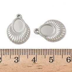 Оправы для подвесок из нержавеющей стали 304 в виде кабошонов STAS-D127-16P