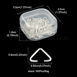 100шт железные треугольные кольца IFIN-YW0001-80