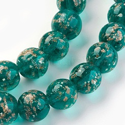 Ручной золотой песок бусины бисер нитей&nbsp;LAMP-P051-L03-10mm