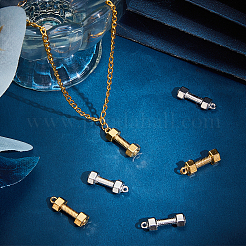 8 шт. подвески из нержавеющей стали 304 двух цветов STAS-UN0059-56