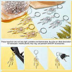 24шт. брелок из натурального розового кварца KEYC-NB0001-71