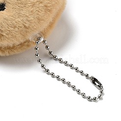 Рождественская тема ткань плюшевая кукла подвеска украшения&nbsp;HJEW-D030-01B