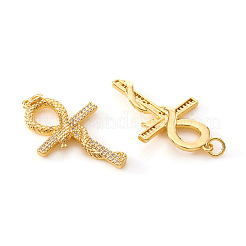 Латунные микро проложить кубического циркония подвески KK-I672-10G