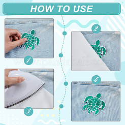 Полиэстер и фетр вышивают нитками для пришивания/приутюживания заплаток PATC-WH0023-36