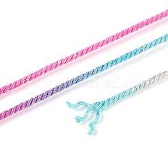 27 м сегментно окрашенные круглые полиэфирные витые шнуры OCOR-N009-02A-06