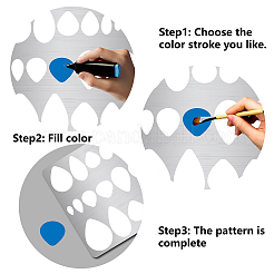 Трафареты для штампов из нержавеющей стали DIY-WH0238-073