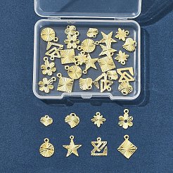 32 шт. 8 стиля подвески из латуни для стойки&nbsp;KK-FS0001-53