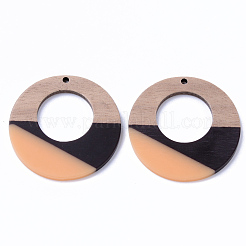 Подвески из смолы и ореха&nbsp;RESI-N025-004B-B02