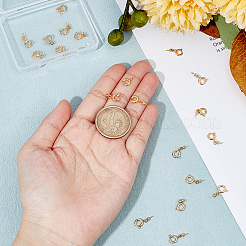 20 шт. латунные пружинные кольцевые застежки KK-AR0002-86