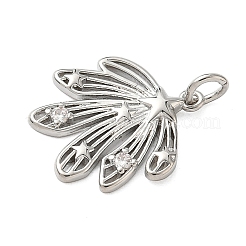 Латунные микропаве прозрачные подвески с фианитом&nbsp;KK-A273-33P